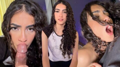 Beautiful 18 -Year -Old Latina Nervously Records Her First Sext Tape For Her Profile.