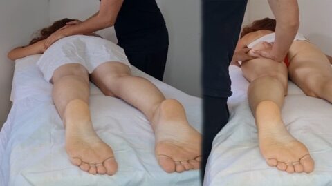 Creampie In Pussy From A Real Masseur