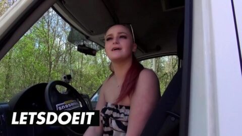 Hot Redhead Scarlett Scott Hit The Woods Of German Cock - Letsdoeit