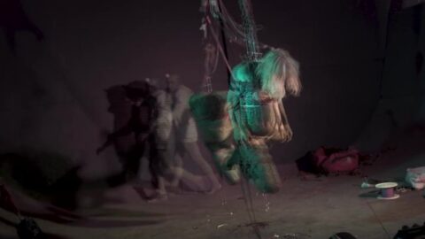 Shibari Hook Suspension - Tattoo Pair Of Saving In The Air